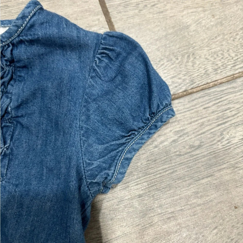 Hanna Andersson Stylish Blue Denim 100% Dress Size 110 - Picture 5 of 7